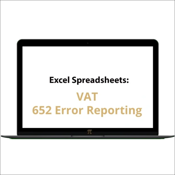 Excel Spreadsheet: VAT 652 Error Reporting