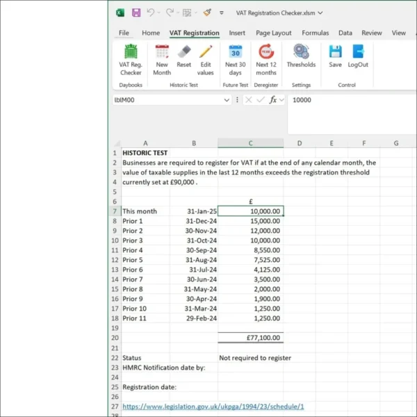 Excel Spreadsheets: VAT Bundle
