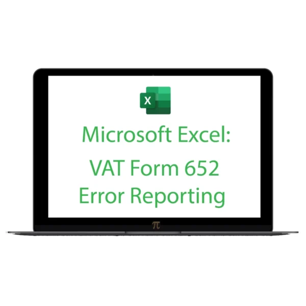 Microsoft Excel: VAT Error Reporting (Form VAT652)